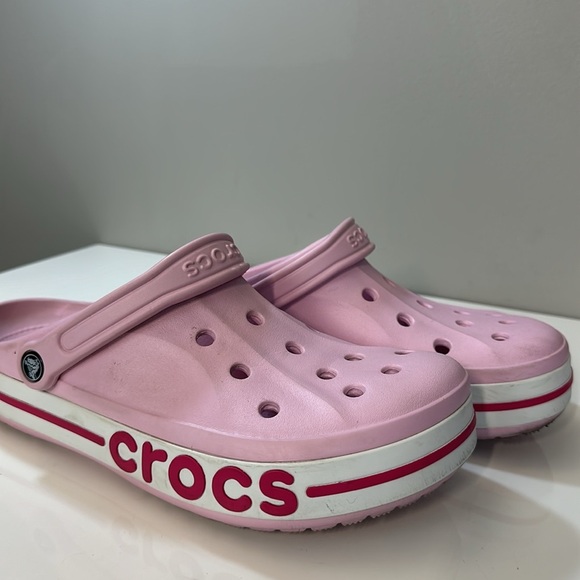 Crocs Bayaband Pink Clogs Size 11 - Picture 13 of 16